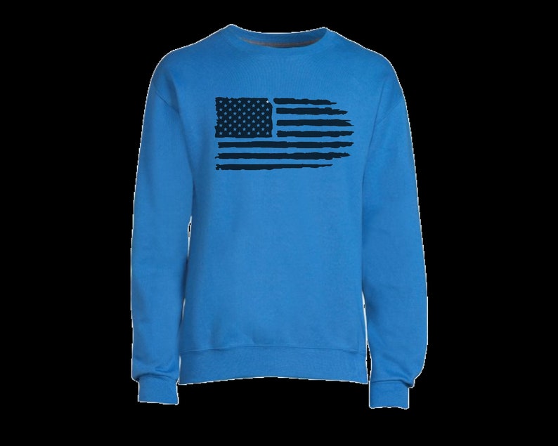 American Flag vintage CREWNECK distressed USA flag American Patriotism sweater American Flag vintage CREWNECK distressed USA flag American Patriotism sweater