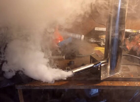 Generator smoke outlet