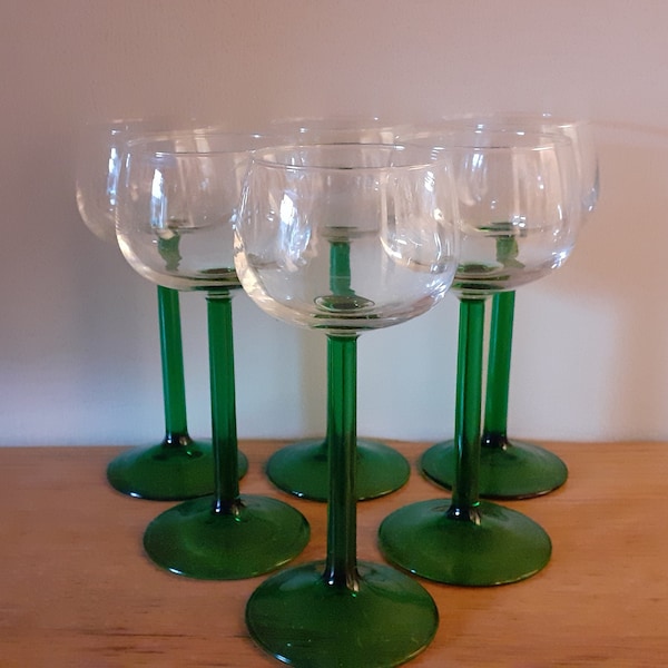 Green Wine Glasses Etsy UK