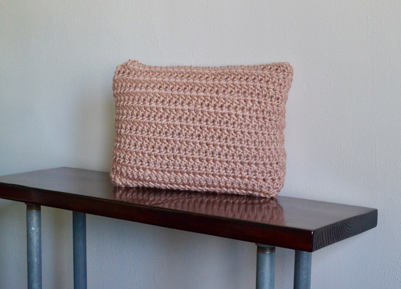 Handmade Crocheted Pillow Crochet Throw Pillow Dusty Rose Etsy