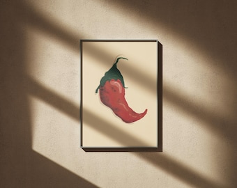 Chili Pepper Küche oder Wohnzimmer Art Italian Style