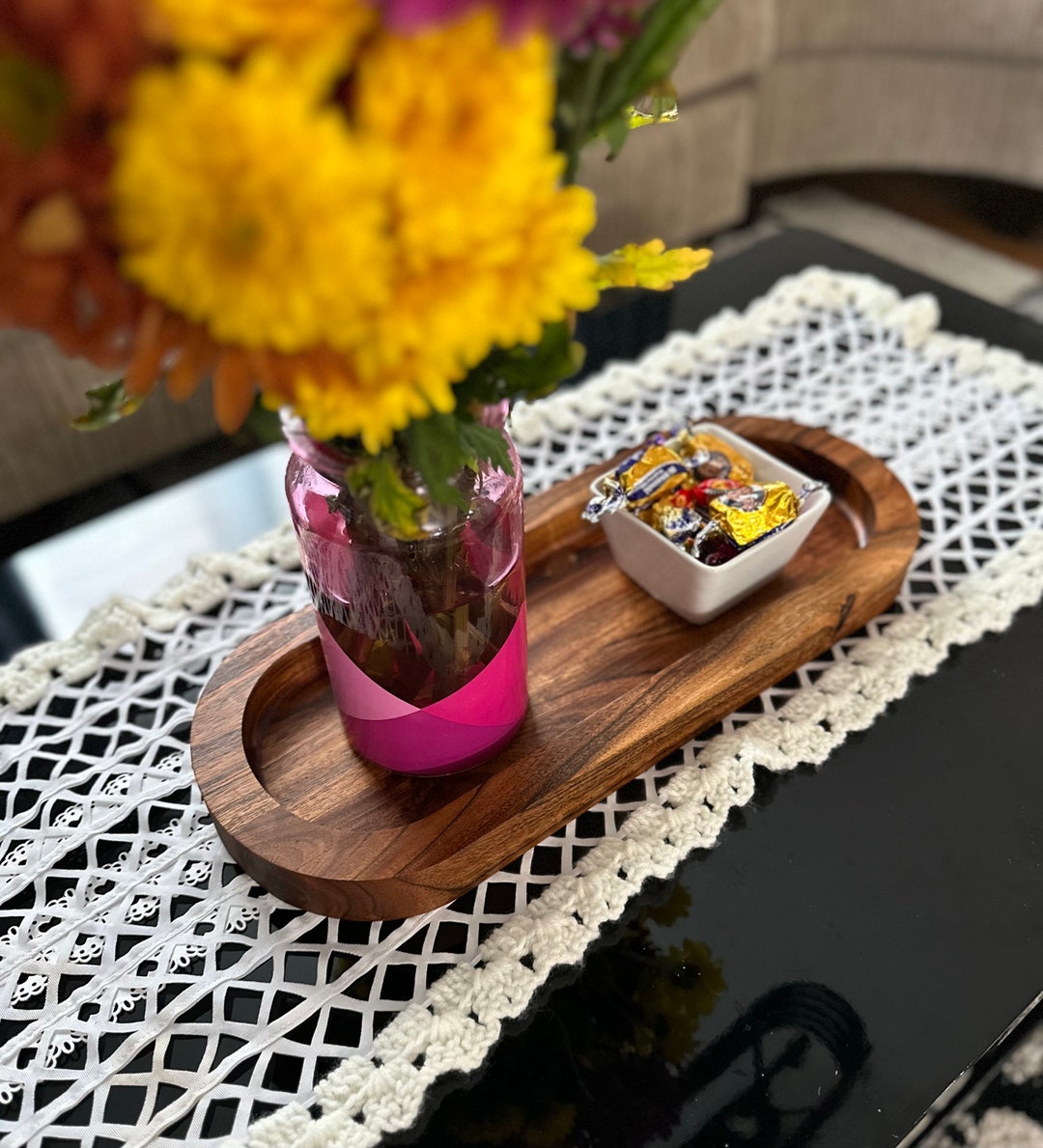 Handcrafted Wooden Kitchen Trays Finished With Foodsafe Etsy