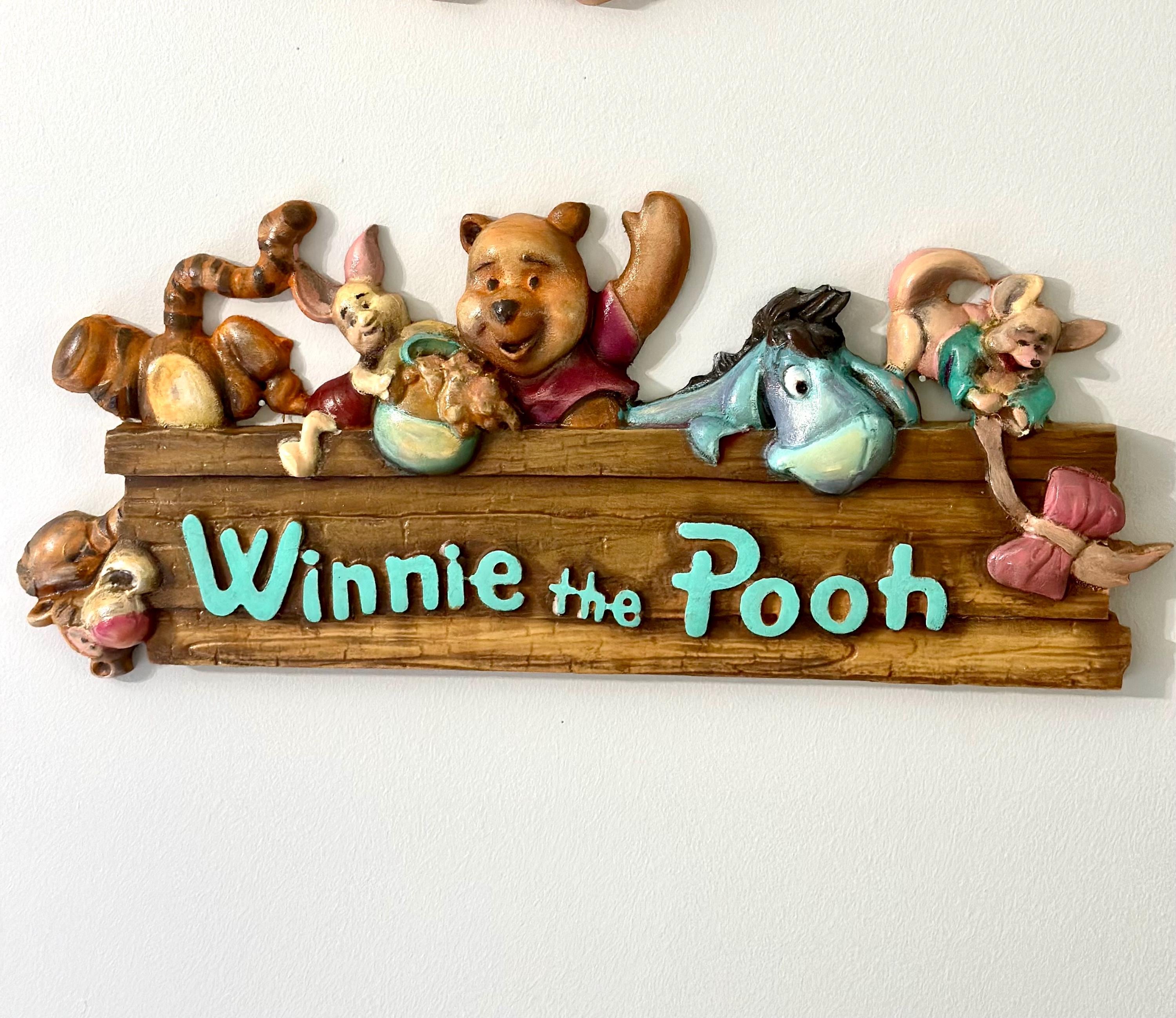Wood Carving Winnie the Pooh: Nursery Decor STL File - Etsy