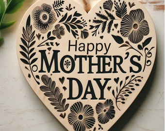 mother day svg file for laser engrave and cut , gift your mother, laser files