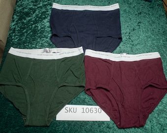 3 Croft & Barrow 36 slip full cut da uomo EUC/NWOT 10630