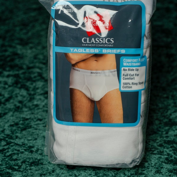 7 Pack Hanes Classics maillots blancs hommes L 36-38 2012 10418