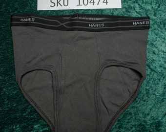 3 Paia Di Slip Intimo Uomo Hanes Bianco Cotone Taglia 36 Vintage 2000 - Nuovi Con Etichette - Foto 3