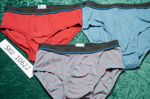 3 Jockey Life 38 Men's Briefs EUC & NWOT 10622 