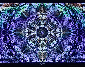 Organic UV Psychedelic Fractal Tapestry