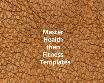 Health & Fitness Templates: Printable Fillable Life Planner