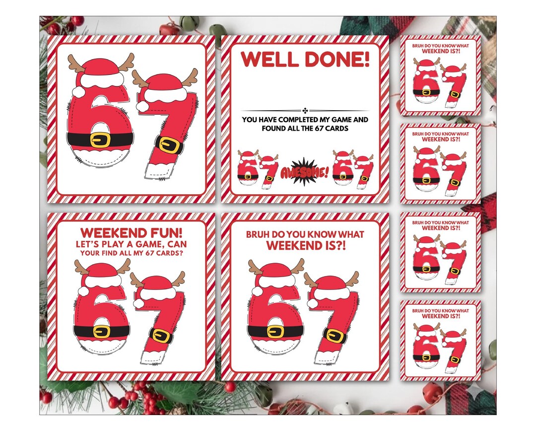 6 7 Elf Prop Game, Six Seven Funny Meme Christmas, Trending 67 Weekend ...