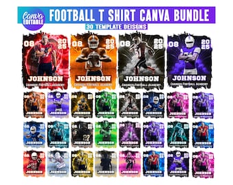 Football Canva Editable Template, Football Design, Game Sports Canva Drag and Drop Photo Collage, Football Mascot Shirt Canva