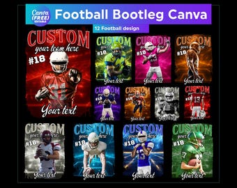 12 modelli modificabili di mascotte di calcio Canva, maglietta di mascotte di calcio Canva, design di calcio, collage di foto trascinabili di sport di gioco Canva