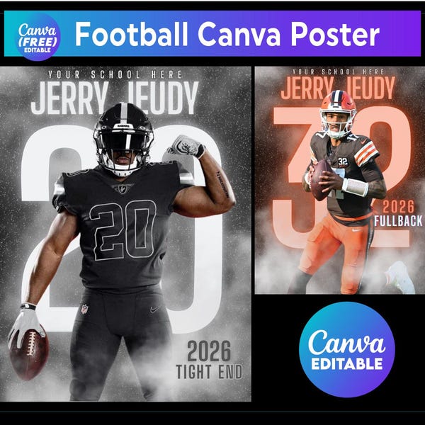 Football Poster - Etsy