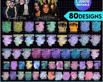 Girlfriend Boyfriend Bootleg Rap Tee Bundle, Custom Photo Birthday Concert Shirt,  90s bootleg rap design template Birthday Bach Party