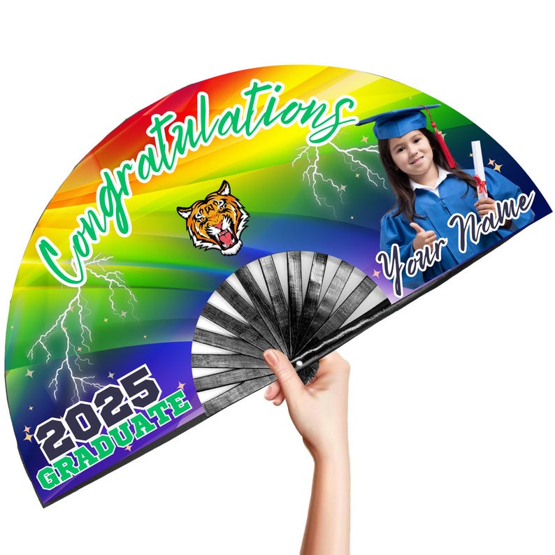 20 Graduation Clack Fan Canva Editable Template, 2026 Clack Fan Designs ...