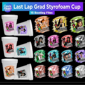 The last Lape Graduation Styrofoam Cup Canva Editable, Graduation Cup Stickers Template Bundle, Customize Styrofoam Cup, Canva Template