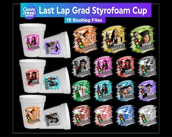 The last Lape Graduation Styrofoam Cup Canva Editable, Graduation Cup Stickers Template Bundle, Customize Styrofoam Cup, Canva Template