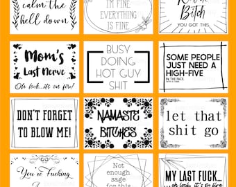 12 Funny Candle Label Stickers / DIY / Sarcastic gift / Blow me / Relax / Gift for Men Women / Custom Decal / Hot guy stuff / Sticker set