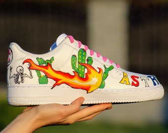 travis scott af1 custom swoosh