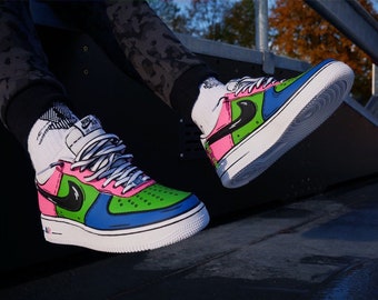 Cartoon Nikes - Etsy Cartoon Nikes - Etsy