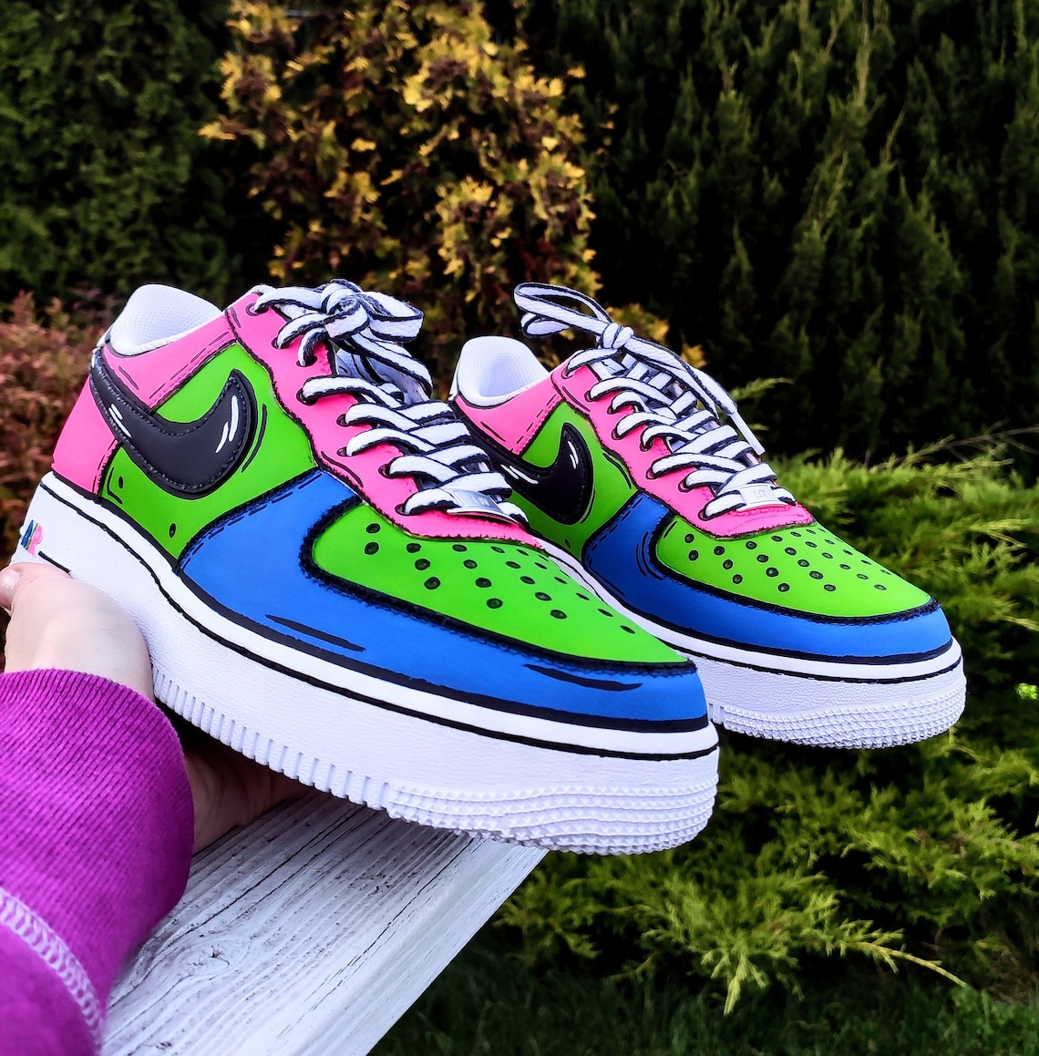 custom nike air force 1 cartoon