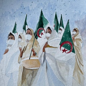 Cartaz “Mulheres Argelinas, Dia da Independência”
