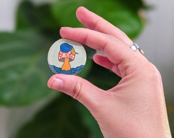 Snail & Mushroom Pin