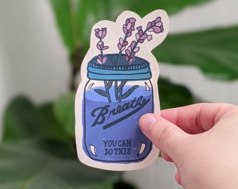 Breathe Lavender Sticker