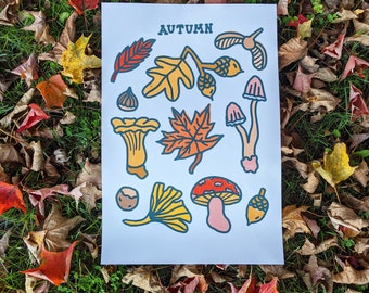 Autumn Forage Print 13x19