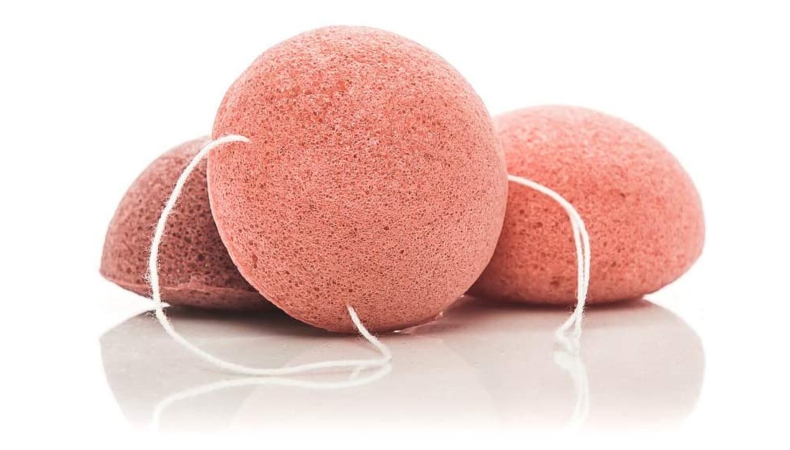 Red Clay Konjac sponge SET OF 2 Facial Puff Sponge Etsy