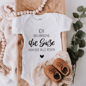 Baby bodysuit | Romper | “By the way, I’m the cutie everyone’s talking about” | Birth gift | Birth gift | Baby gift