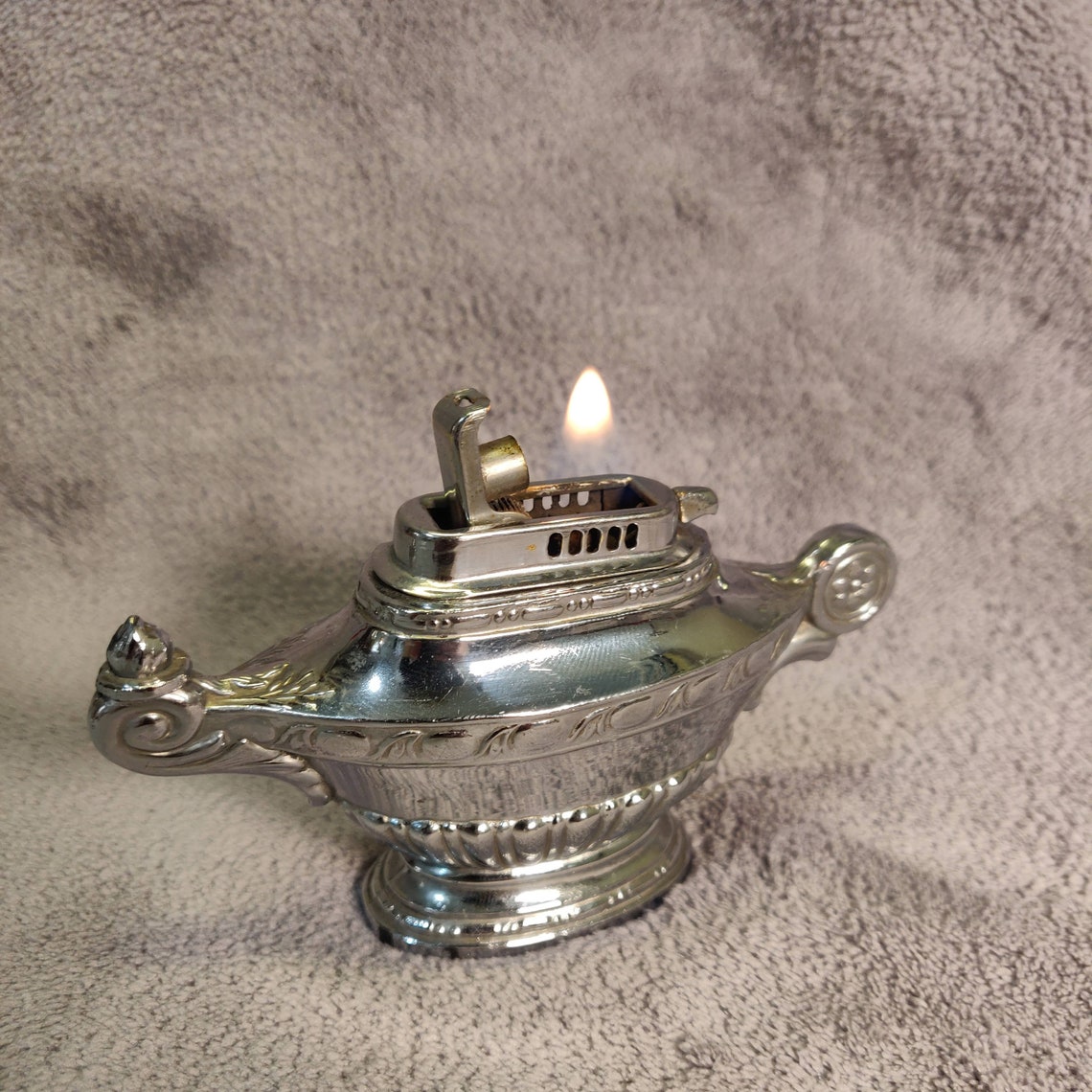 Occupied Japan Genie Lamp Table Lighter Working Vintage Etsy