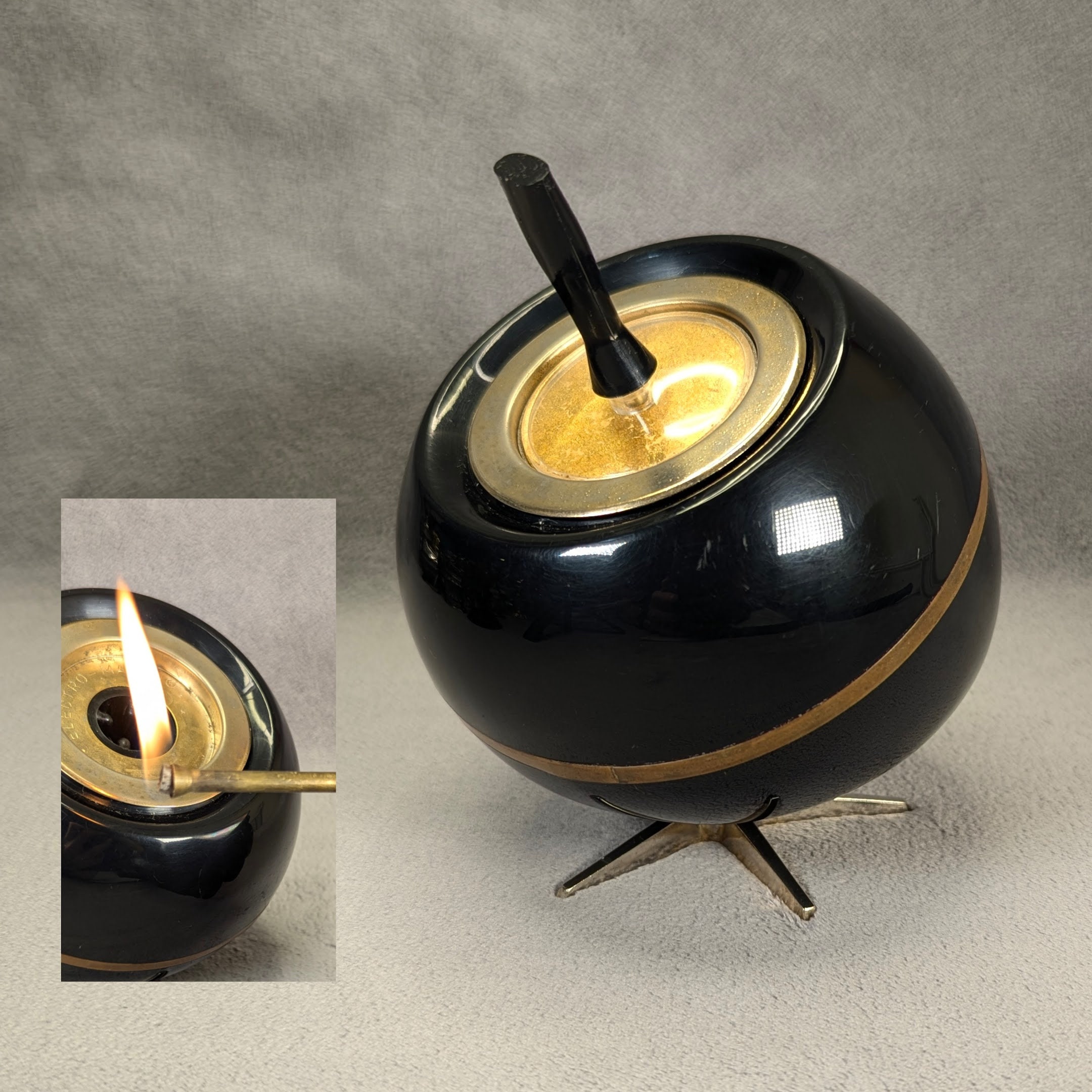 Rare Korex Electro Match 3H Table Lighter - Midcentury Modern