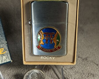 NOS Prince Rocky Flip Top Lighter - 7th Airlift Squadron