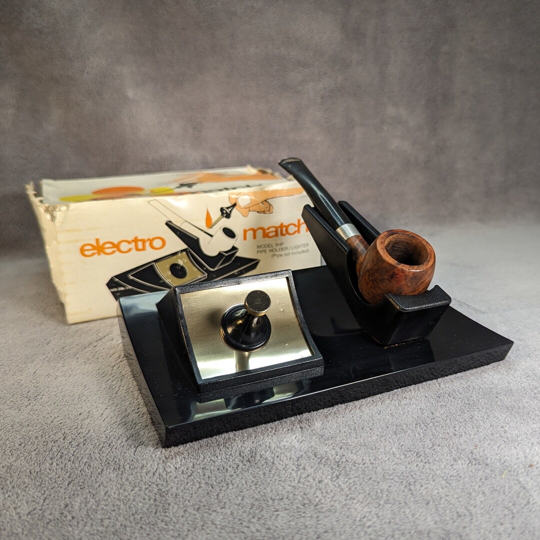 Rare Korex Electro Match Lighter, Pipe Stand Model 5HP Midcentury