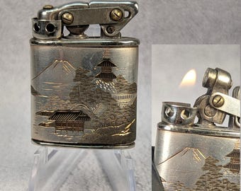 Rare Sakakura Karl Wieden Lighter - Japanese Chokin Engraved