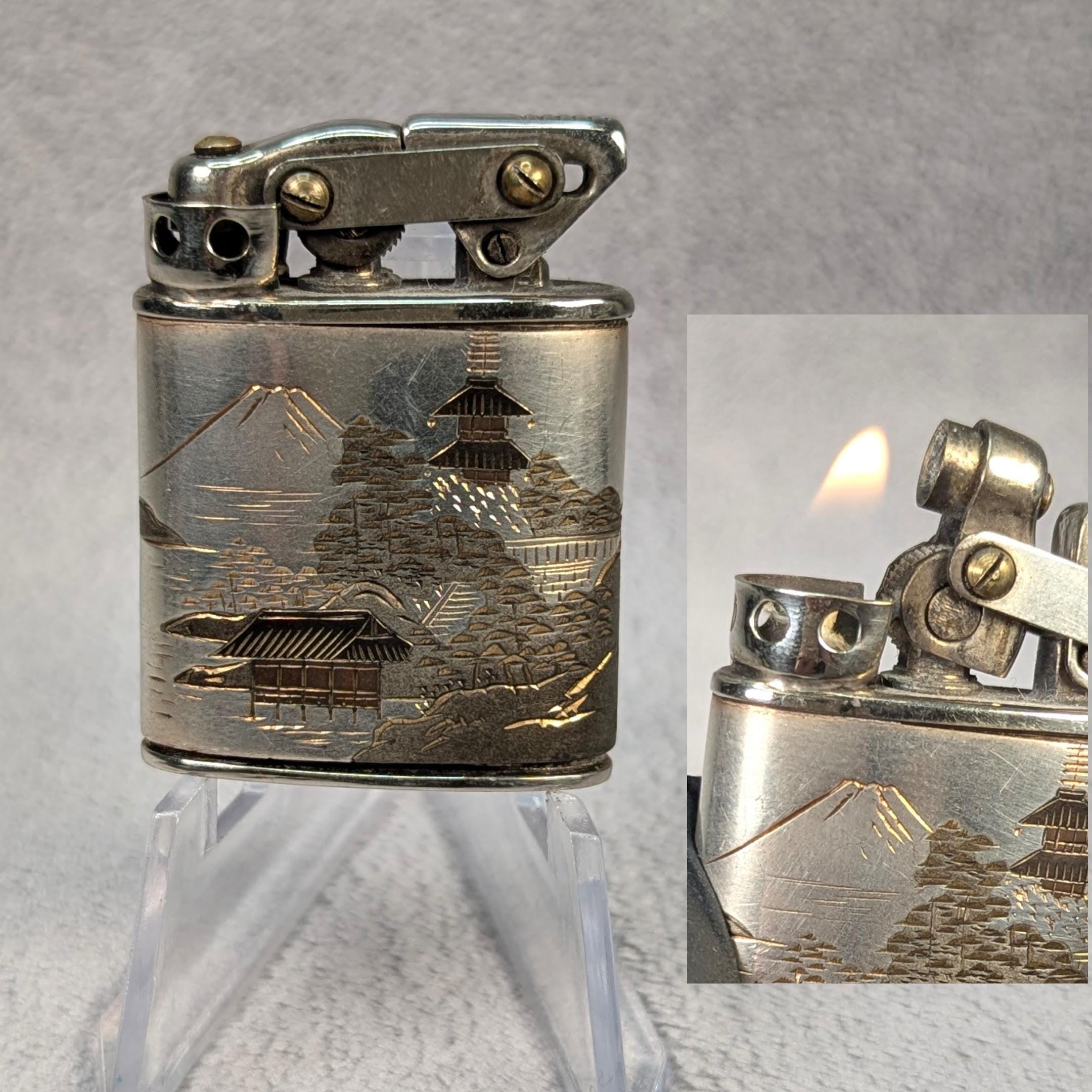 Rare Sakakura Karl Wieden Lighter - Japanese Chokin Engraved