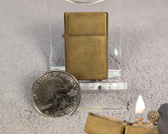 Miniature Brass Flip Top Lighter - Dart, Made in Japan - Working Vintage Lighter - Mini Keychain - Unique Gift for Smoker