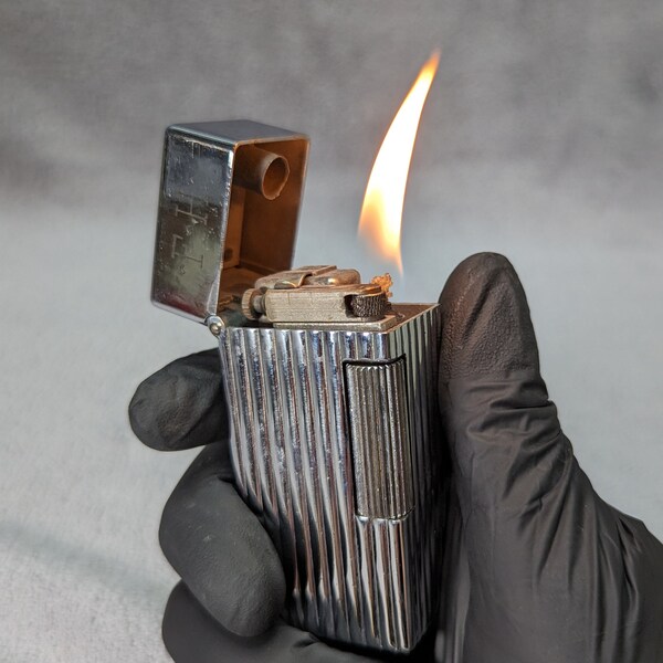 Vintage Parker Rollalite Table Lighter 125 - 1950s Table Lighter - Dunhill Rollagas Style - Working - Heavy, Solid - Unique Gifts