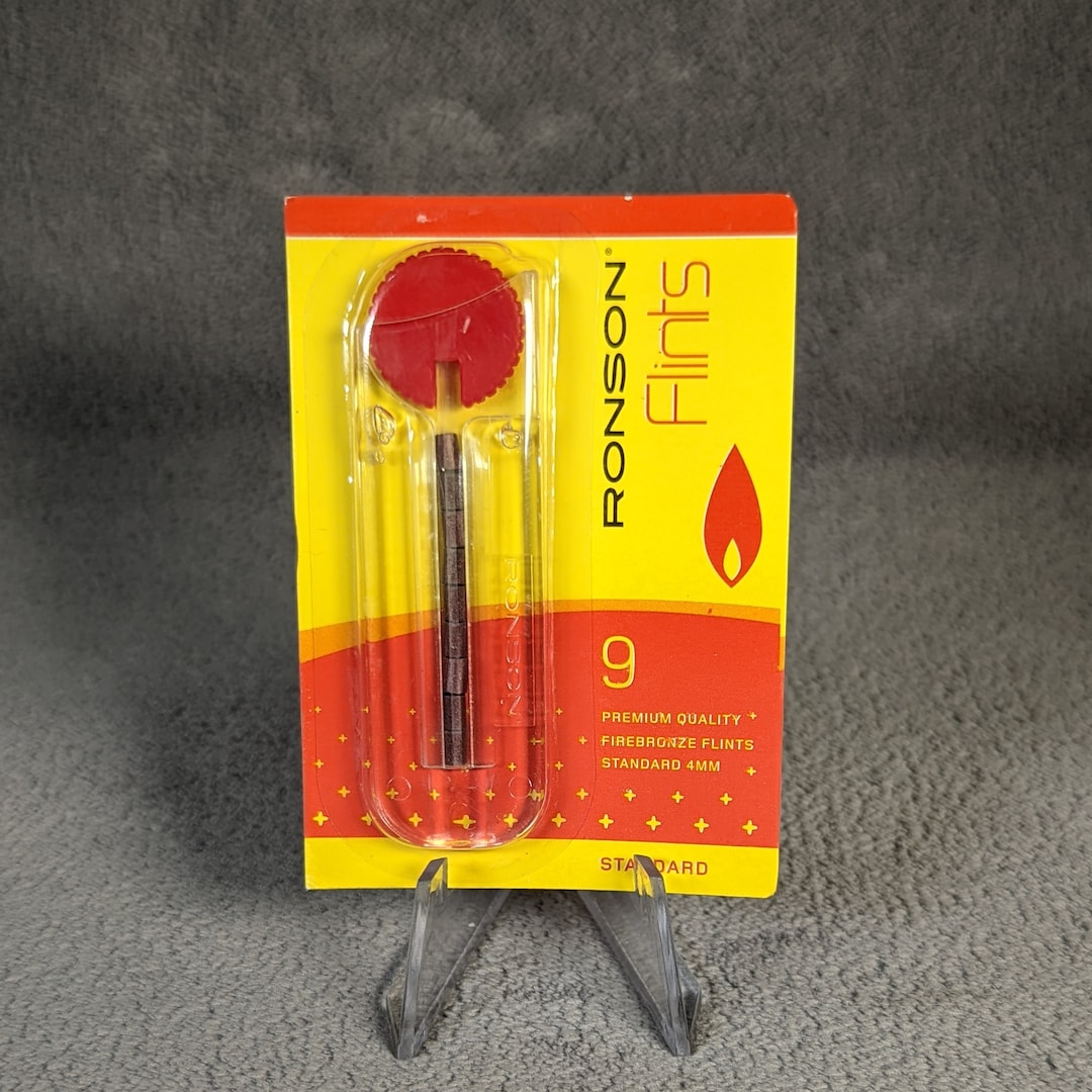 Ronson Firebronze Flints Pack of 9 Best for Vintage Lighters Lighter