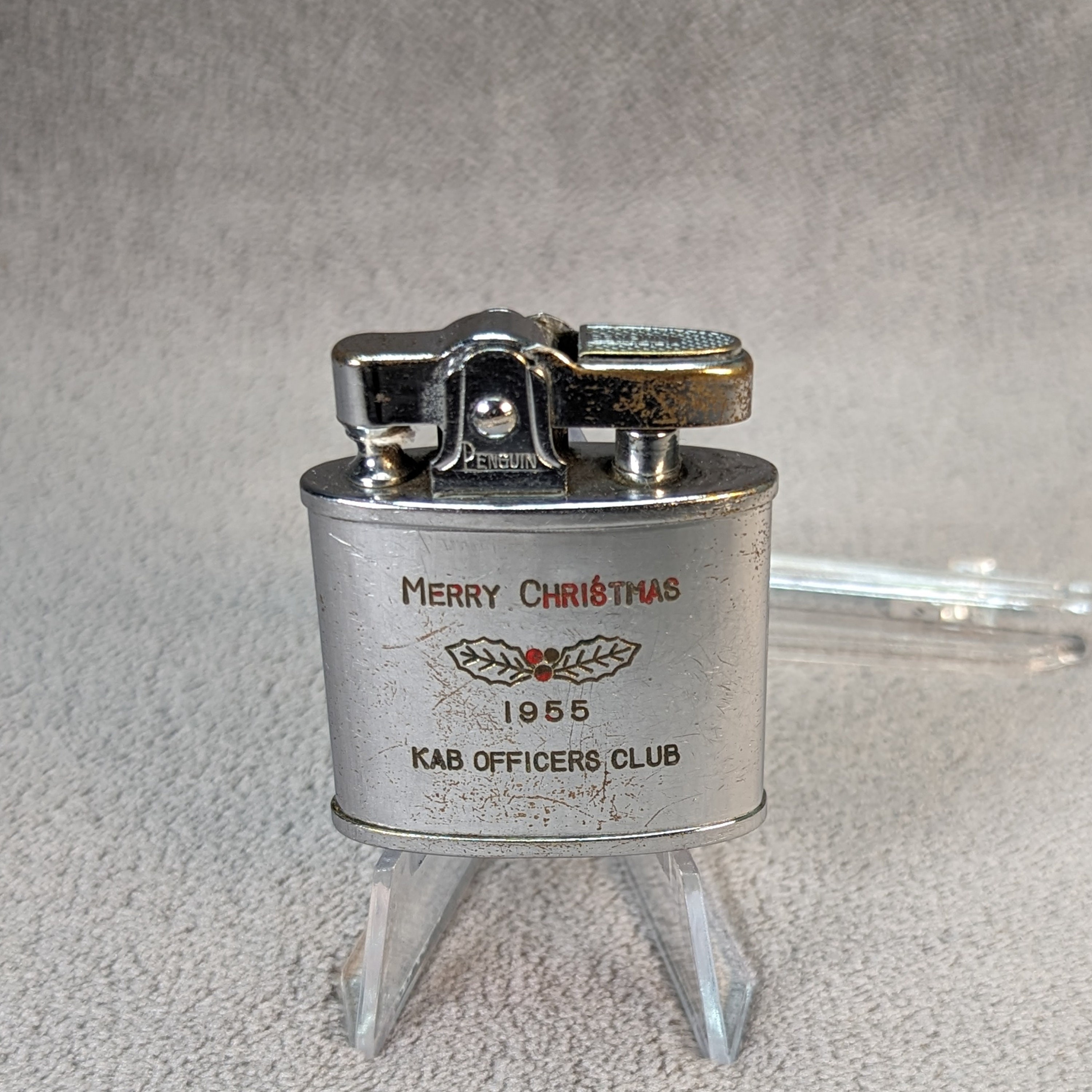 【海外限定】 Air Kadena Force Lighter Penguin Commemorative Base オイルライター