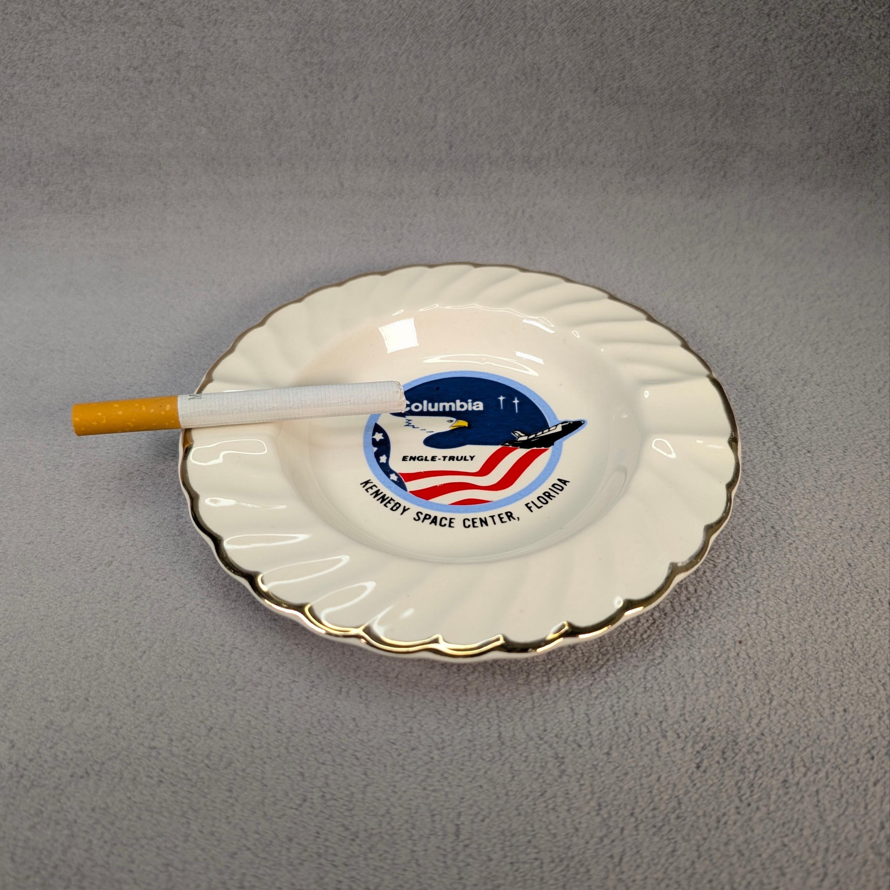 Rare NASA Space Shuttle Ashtray - Columbia STS-2 Mission, Engle