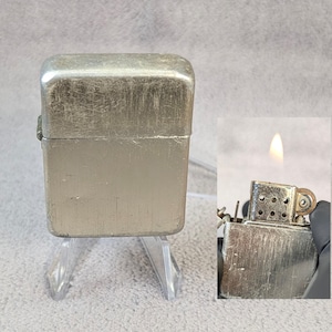 Vintage Storm Queen Windproof Lighter - Anodized Aluminum Flip Top - Park Sherman - Working Vintage Lighter - Restored Refurbished