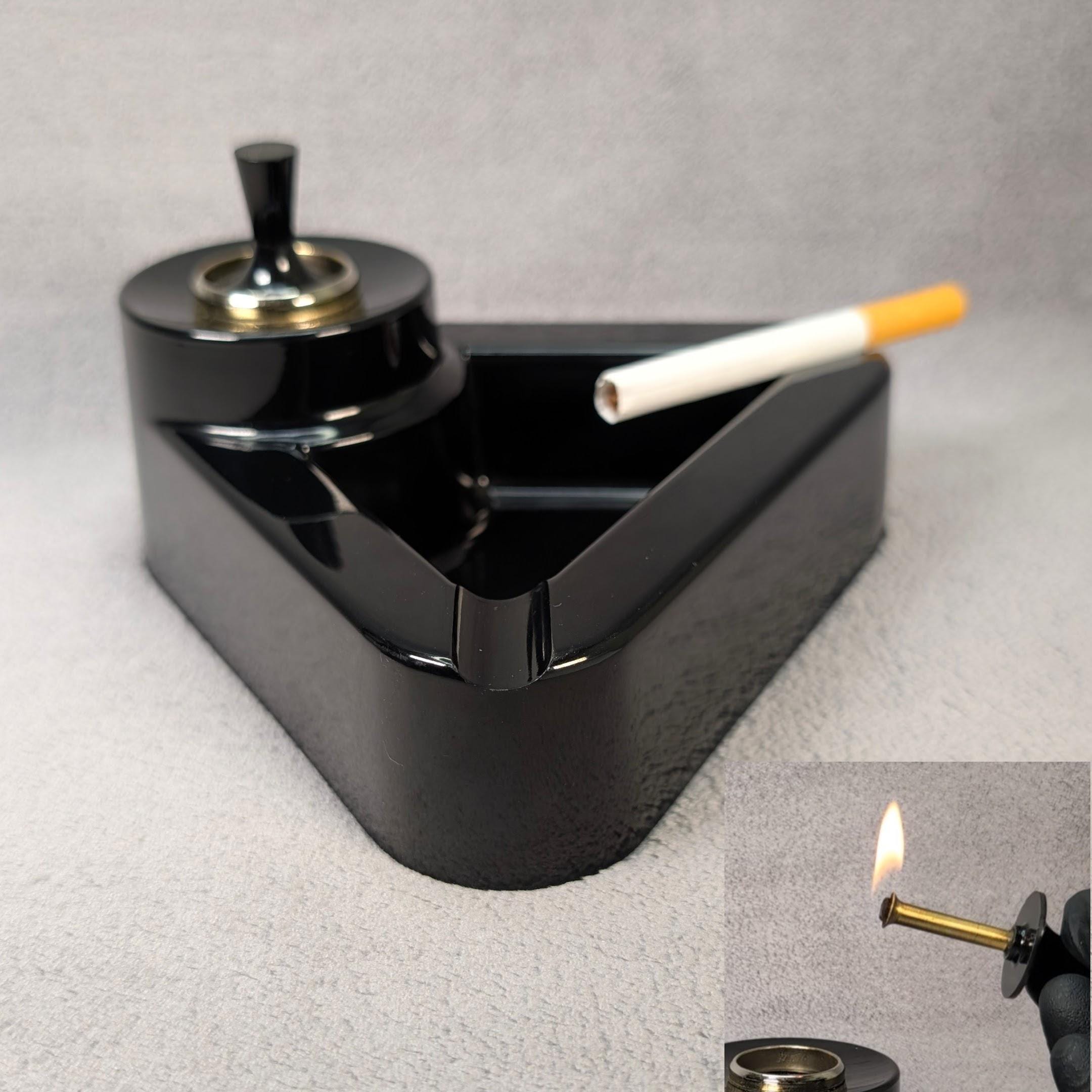 Rare Korex Electro Match 4H - Polished Black Ebony - Lighter