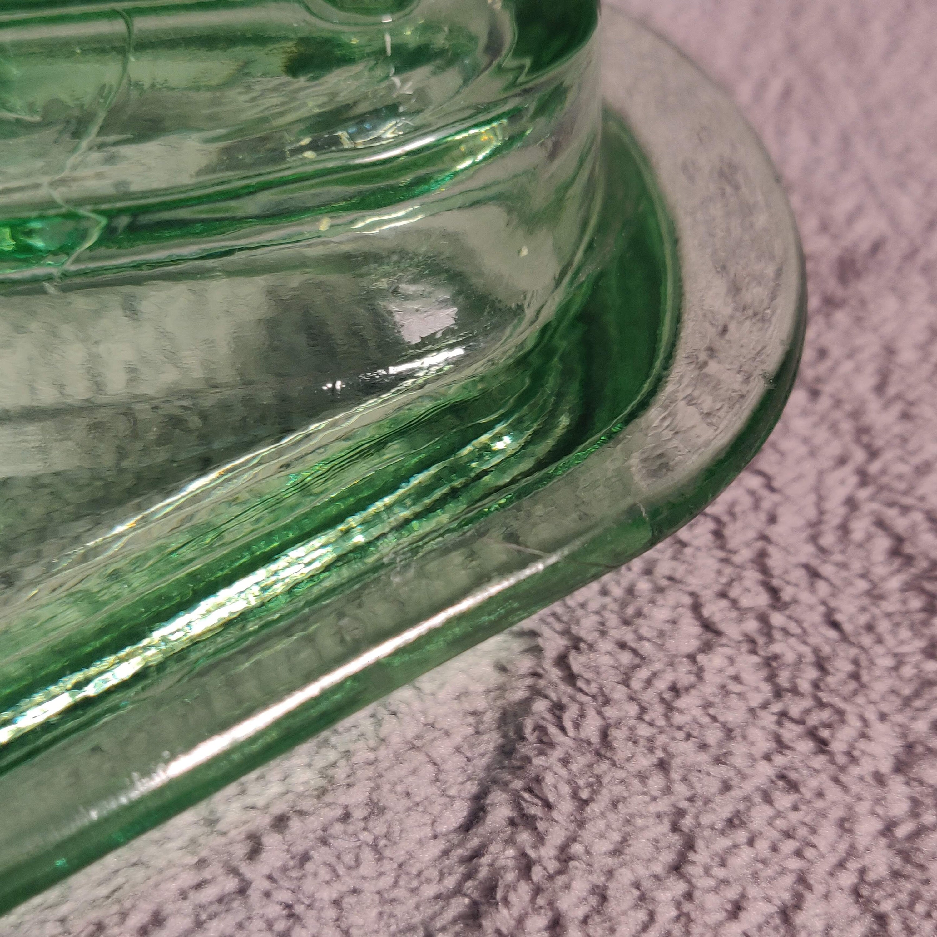 Uranium Glass Cigar Ashtray Airedale Dog Statue Etsy