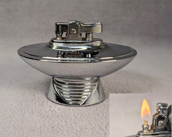 Art Deco Ronson Touch Tip Lighter - Post-War Version - Working 