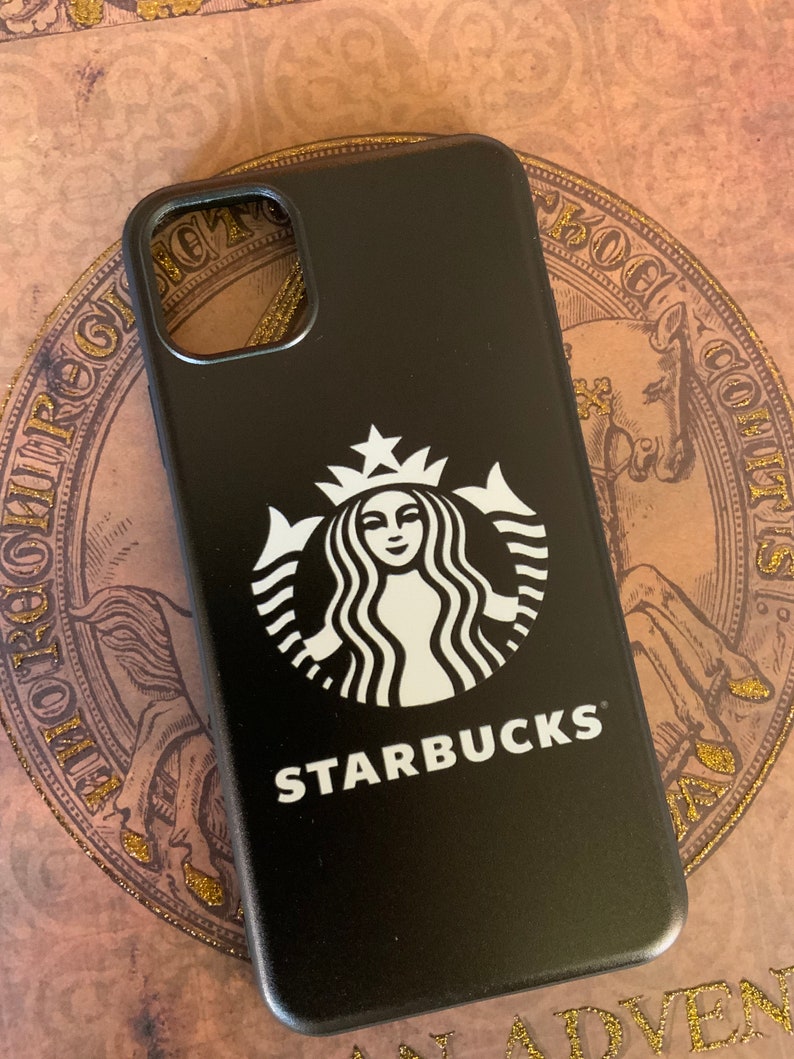 iPhone 11 Starbucks black and white phone cases image 1