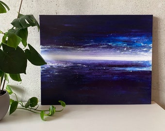 Original Abstract Acrylic Painting on Canvas - Galaxy