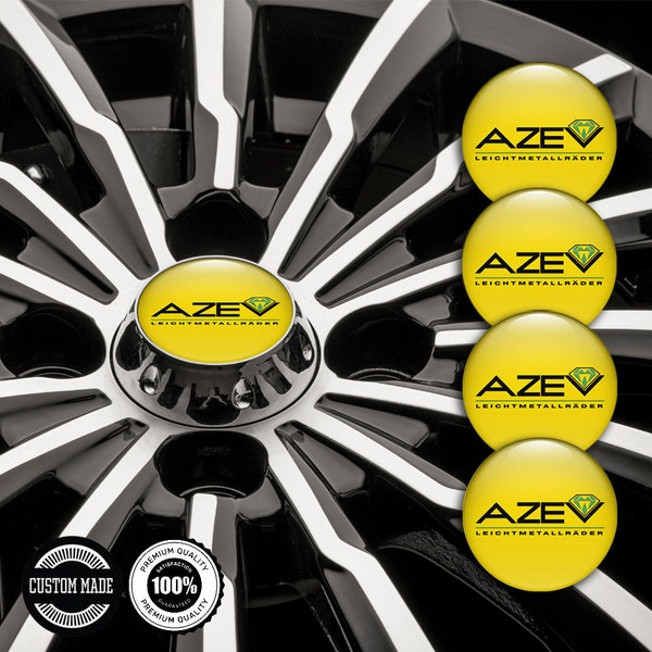 Top Quality Epoxy Resin All Sizes Azev Stickers, Silicone Emblem for Wheel Center Hub Caps, Phone, Laptop, Car Tuning, Best Gift